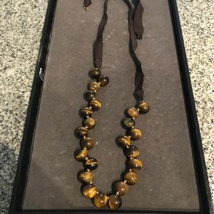 J.Crew Tiger's Eye Marble Necklace